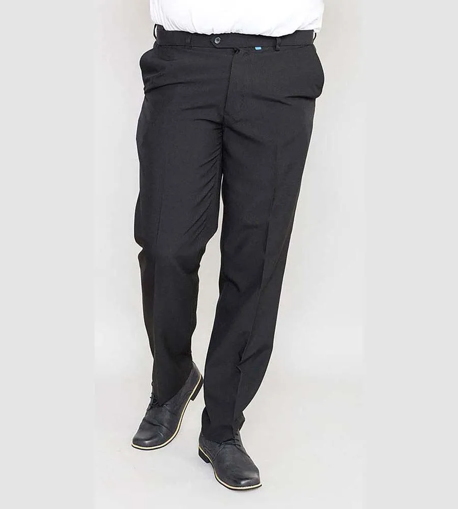 MAX BLACK Big Men's Trousers Adjustable Waist by D555