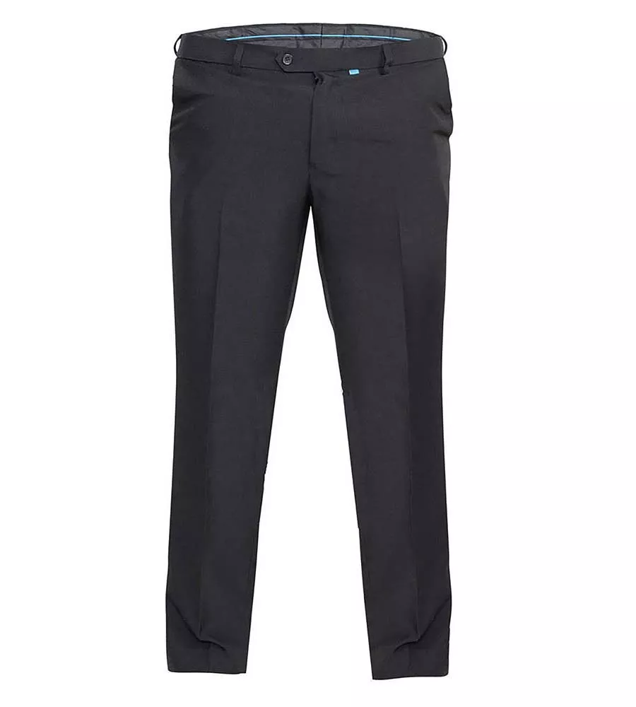 MAX BLACK Big Men's Trousers Adjustable Waist by D555