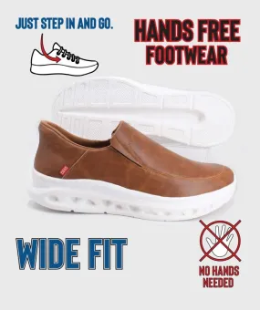 D555 Tan Hands-Free Shoes Carlisle 1