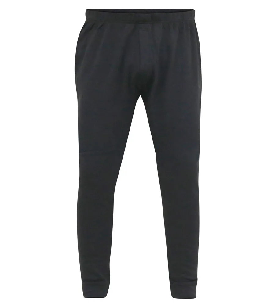 D555 Men's Black Thermal Long Johns Trousers Boston