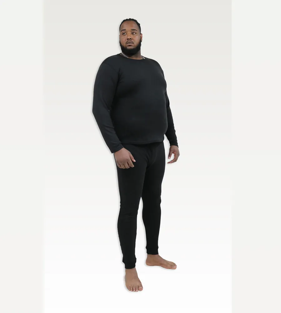 D555 Men's Black Thermal Long Johns Trousers Boston