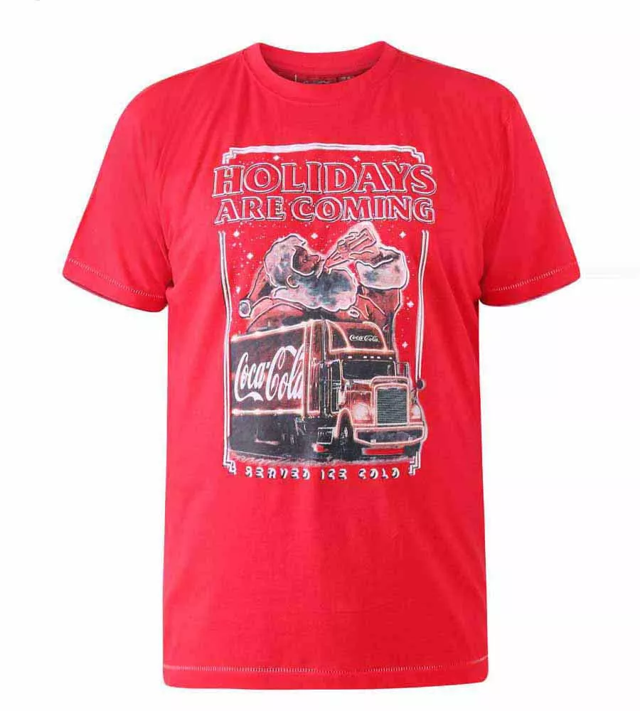 D555 Men's Coca Cola Truck Christmas T-shirt Officially Licensed Product (DALTON)