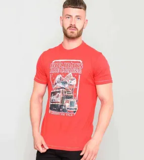 D555 Men's Coca Cola Truck Christmas T-shirt Officially Licensed Product (DALTON)