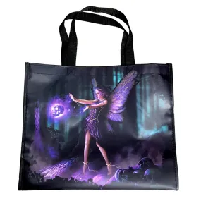 Dark Fairy Skull Reusable Shopping Bag by Natasha Faulkner - NWBAG81