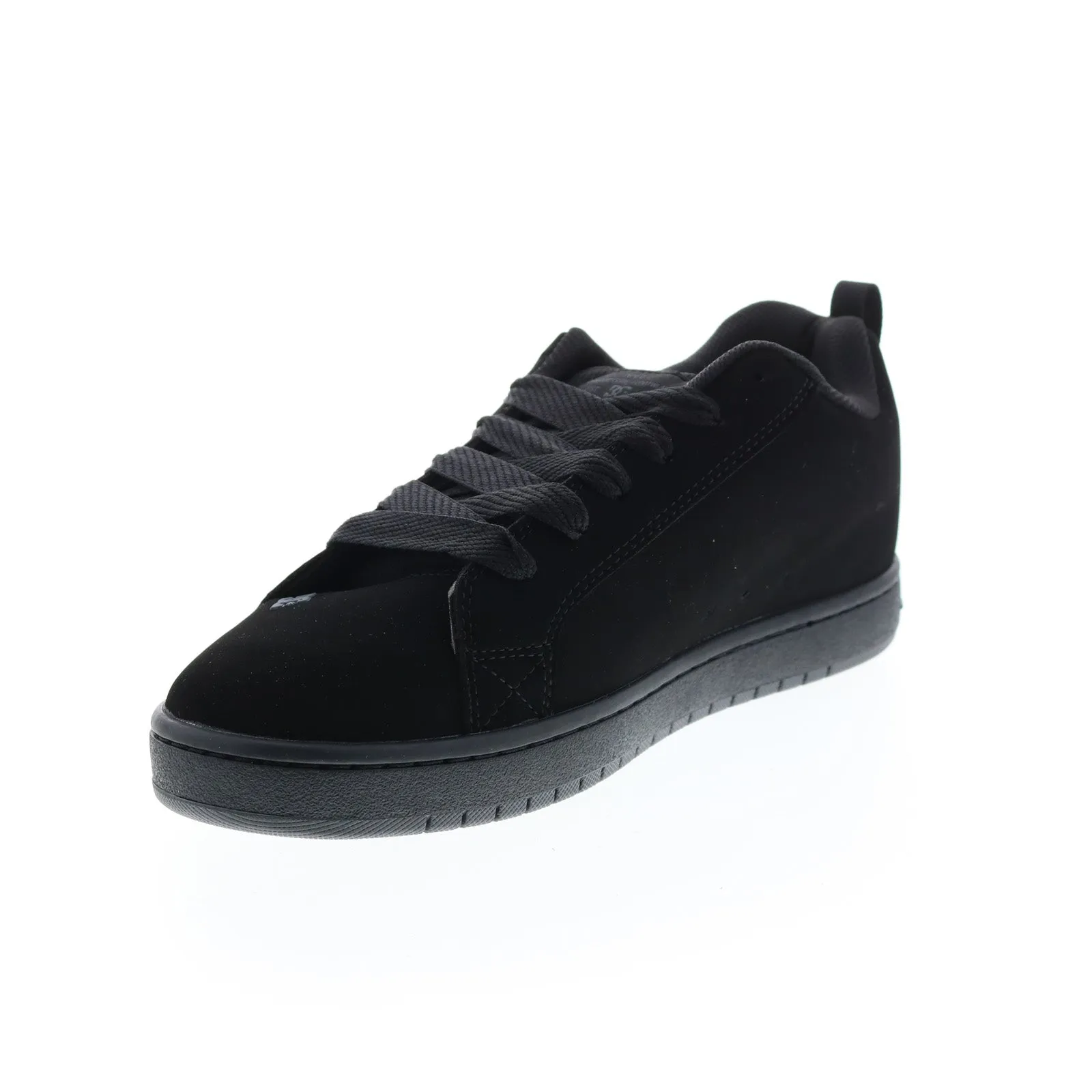 DC Court Graffik Black Nubuck Skate Sneakers for Men