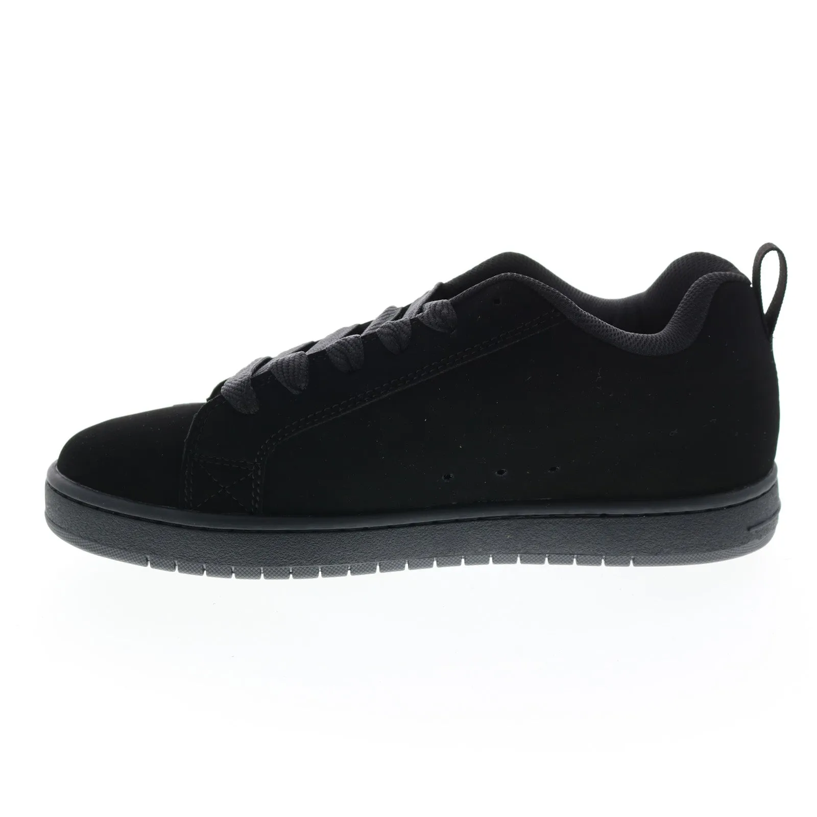 DC Court Graffik Black Nubuck Skate Sneakers for Men