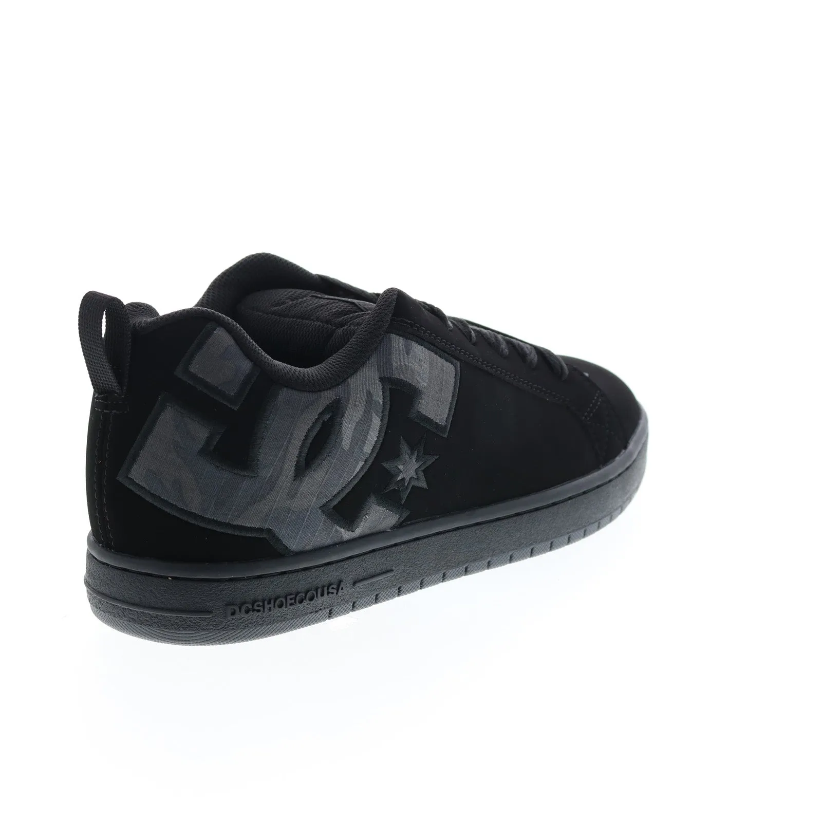 DC Court Graffik Black Nubuck Skate Sneakers for Men