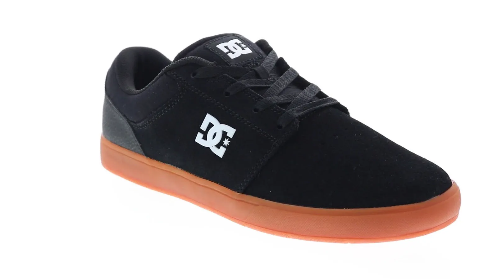 DC Crisis Black Suede Skate Sneakers for Men - ADYS100647-BGM