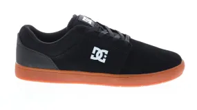 DC Crisis Black Suede Skate Sneakers for Men - ADYS100647-BGM