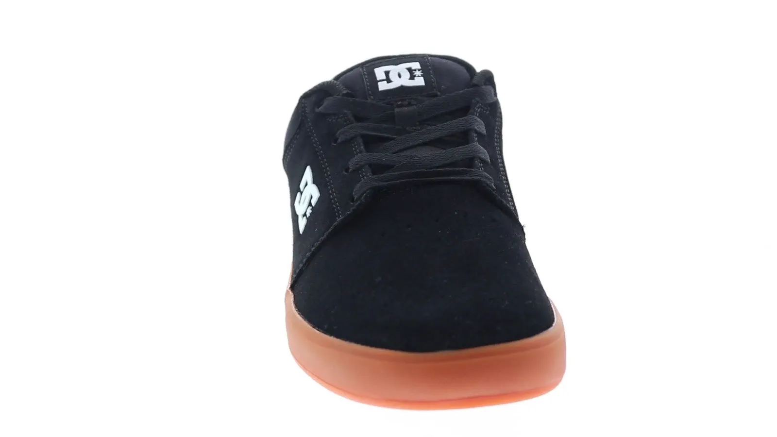 DC Crisis Black Suede Skate Sneakers for Men - ADYS100647-BGM