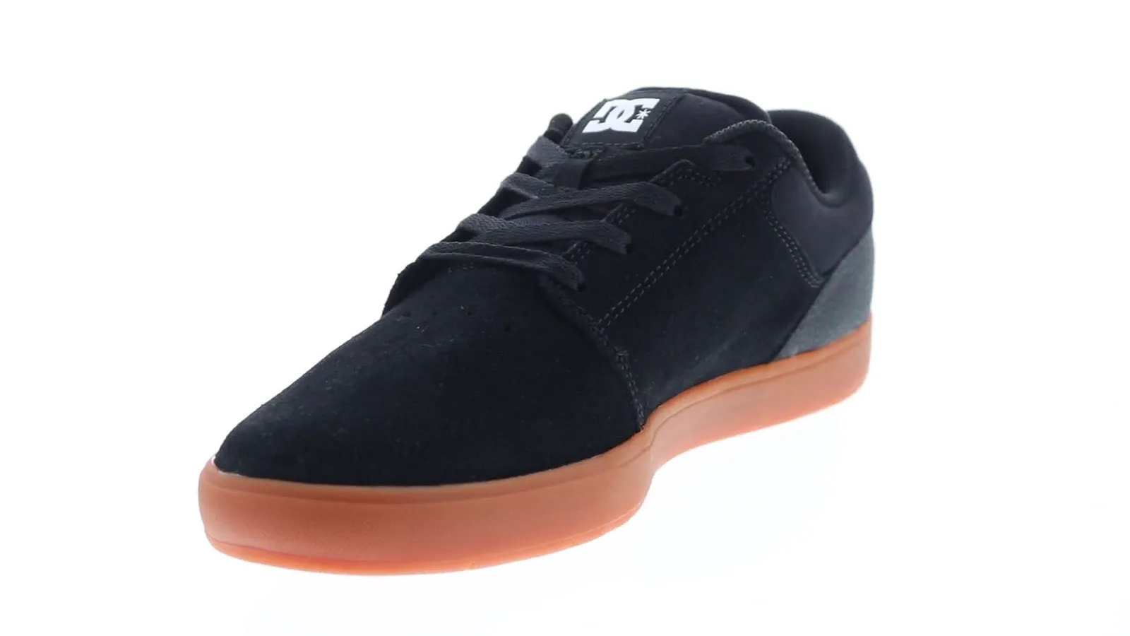 DC Crisis Black Suede Skate Sneakers for Men - ADYS100647-BGM