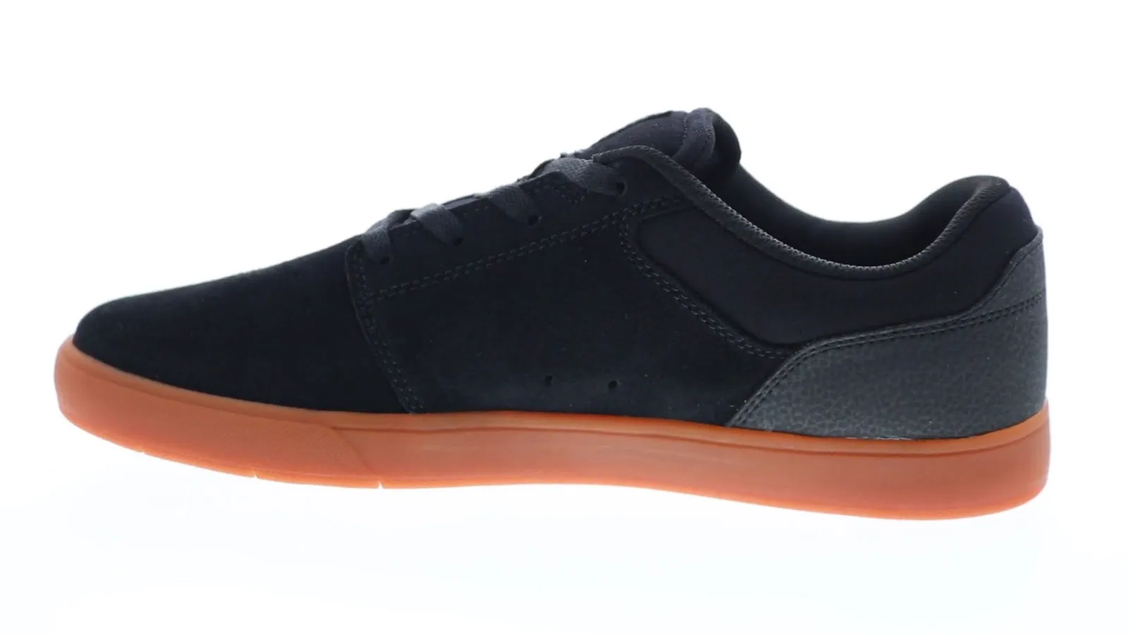 DC Crisis Black Suede Skate Sneakers for Men - ADYS100647-BGM