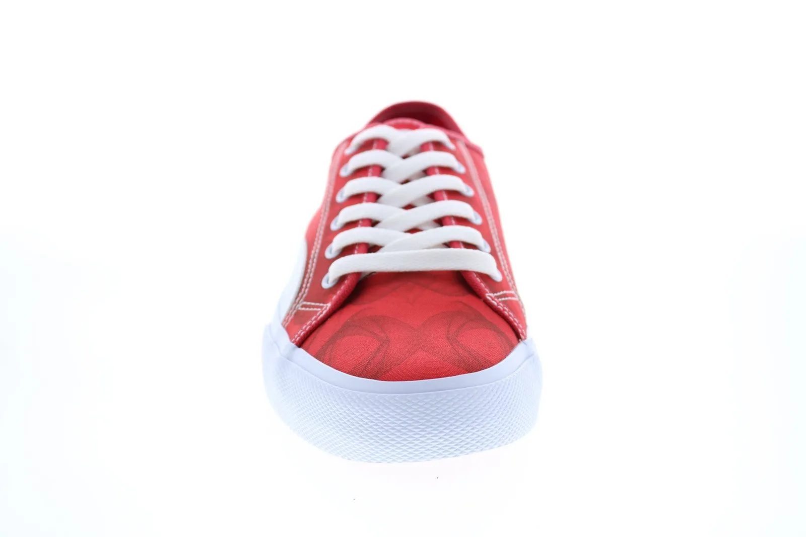 DC Men's Red Canvas Skate Sneakers - ADYS300629