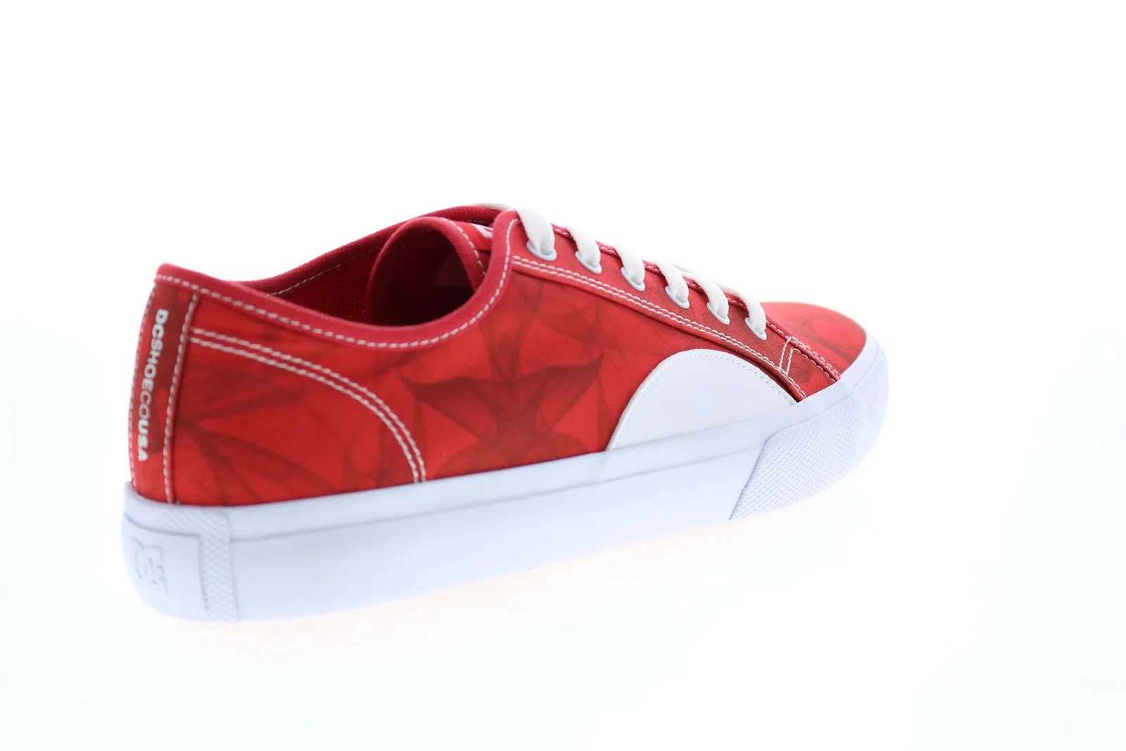 DC Men's Red Canvas Skate Sneakers - ADYS300629