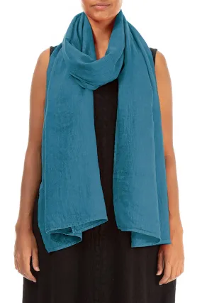 Soft Denim Gauze Linen Scarf