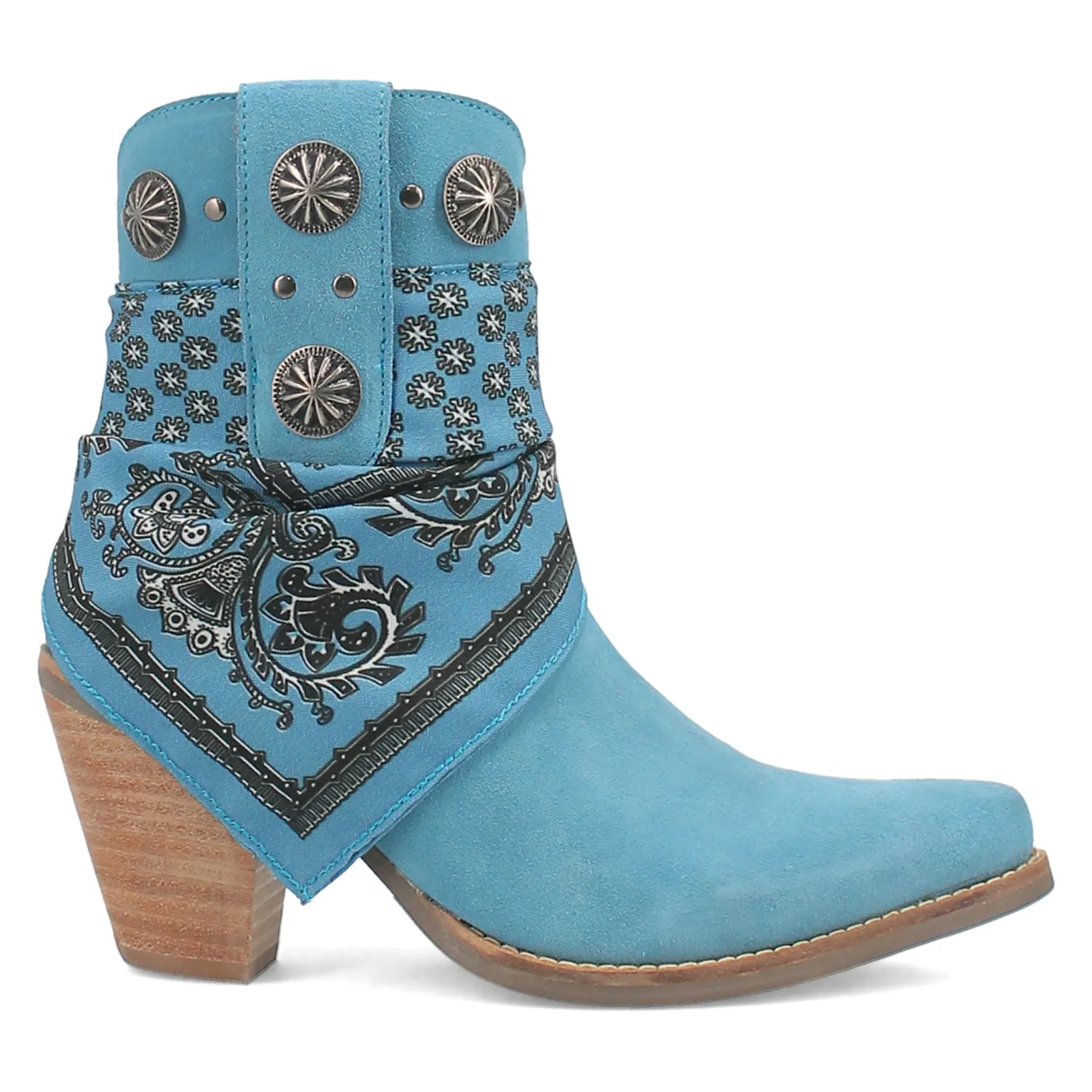 Dingo Women's Blue Suede Fashion Boots