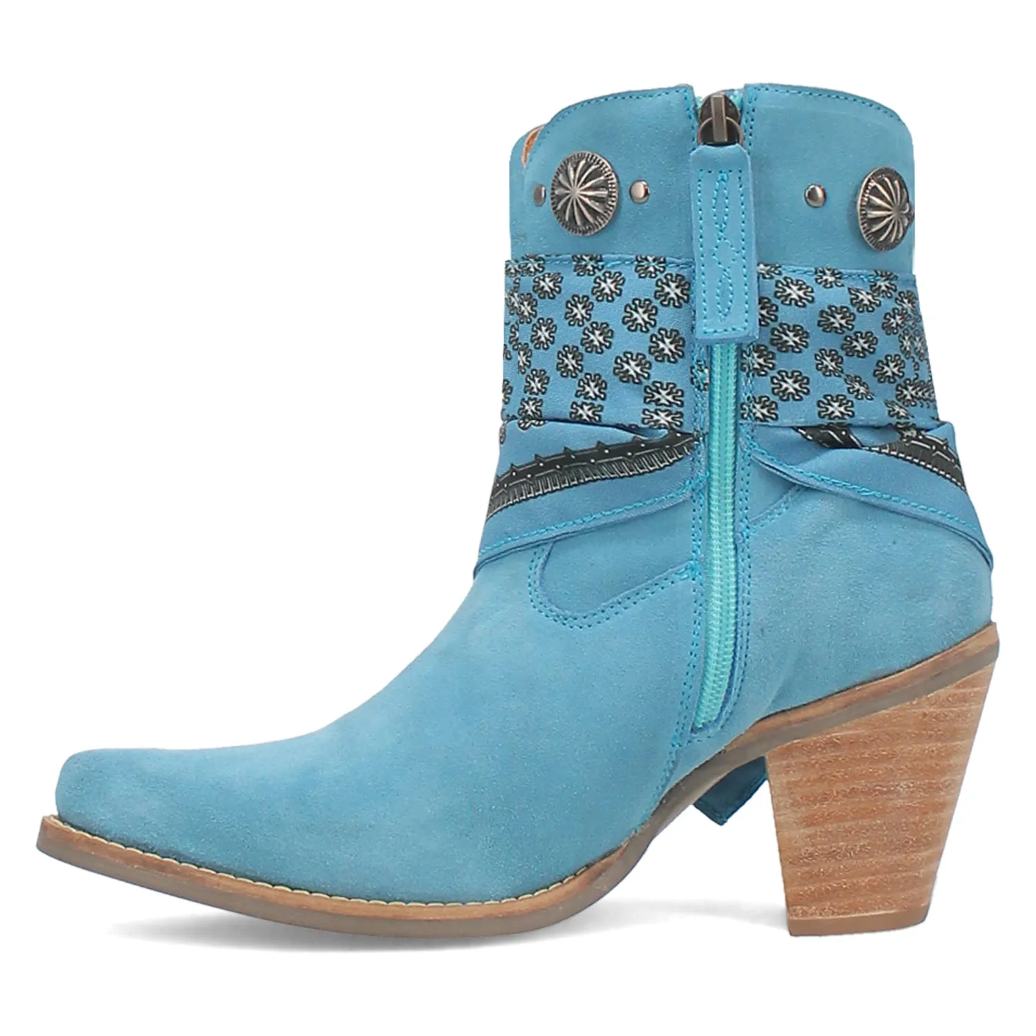 Dingo Women's Blue Suede Fashion Boots