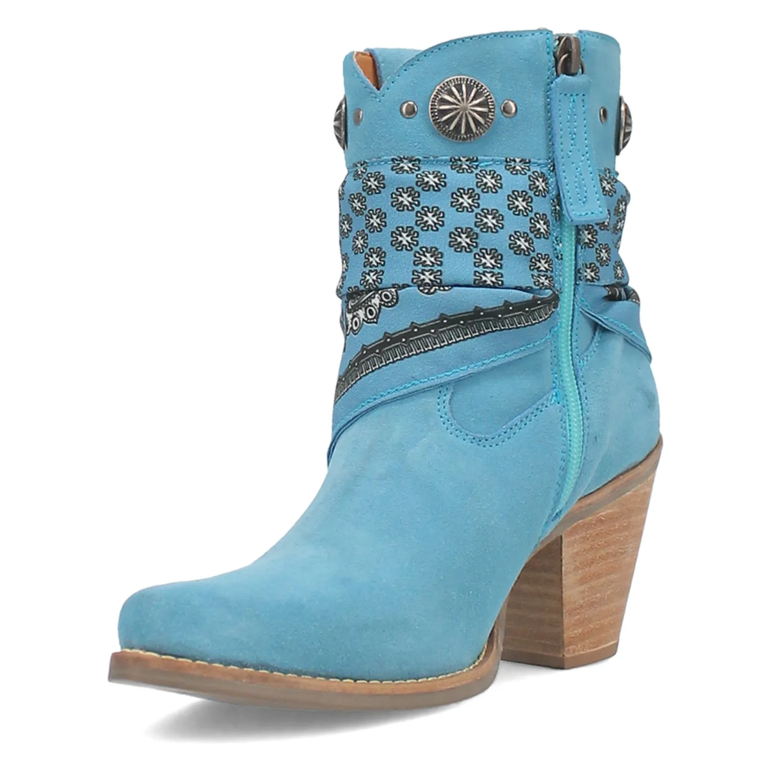 Dingo Women's Blue Suede Fashion Boots