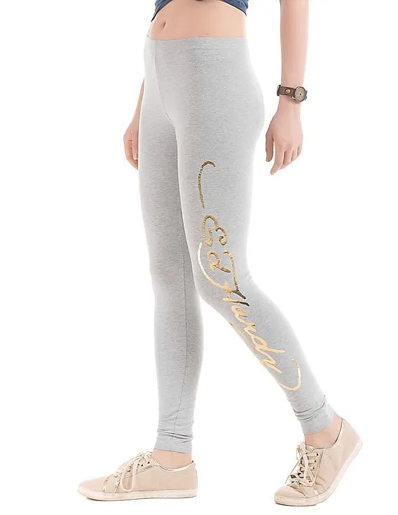 Women's Melange Leggings by EdHardy with Prints