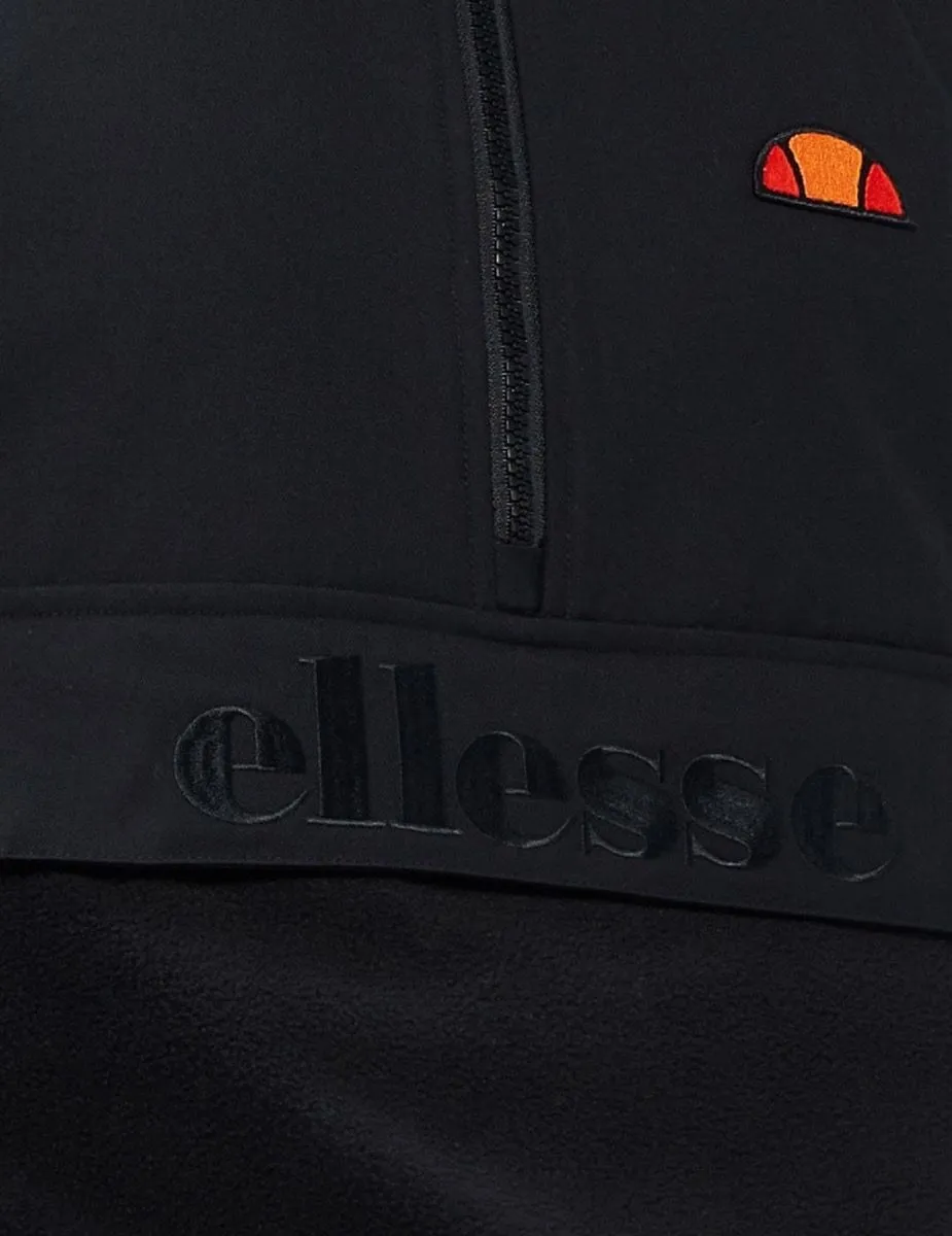 Ellesse Black Freccia Overhead Anorak Jacket