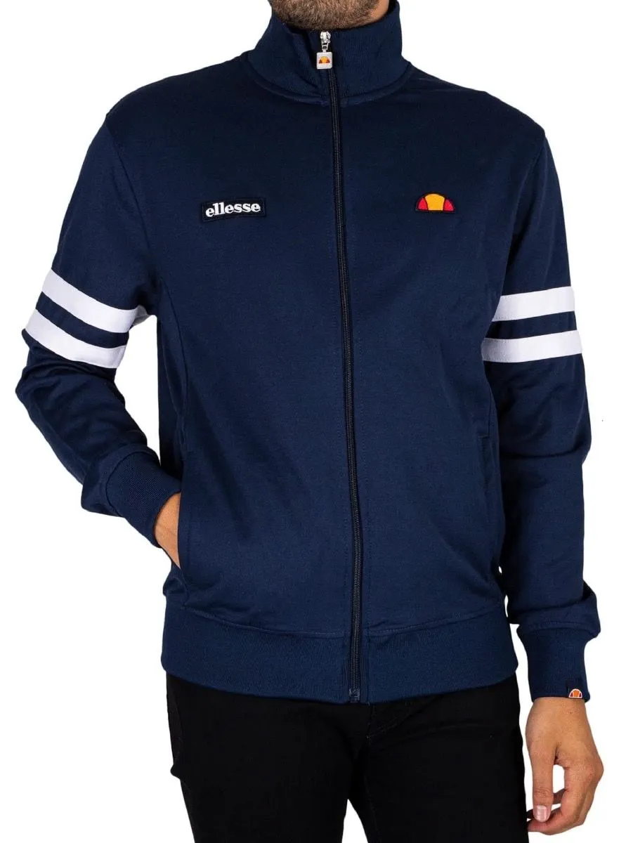 Ellesse Roma Authentic Retro Track Jacket in Navy