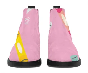 Fashion Boots - Pink Crayon Color