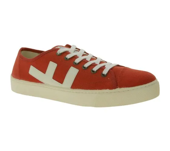 FLAMINGOS LIFE RANCHO RED IVORY Low-Top Sneakers Sustainable Leisure Shoes Everyday Sneakers Made in Spain Red/White