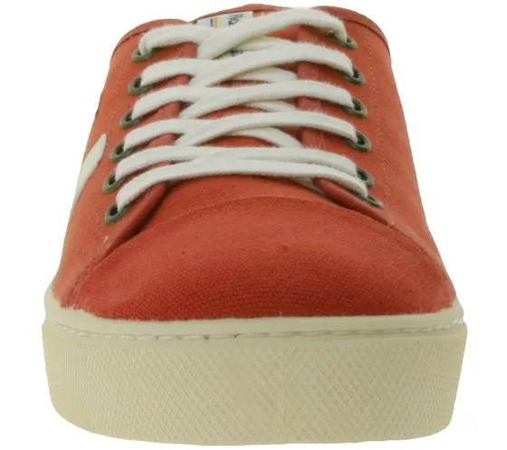 FLAMINGOS LIFE RANCHO RED IVORY Low-Top Sneakers Sustainable Leisure Shoes Everyday Sneakers Made in Spain Red/White