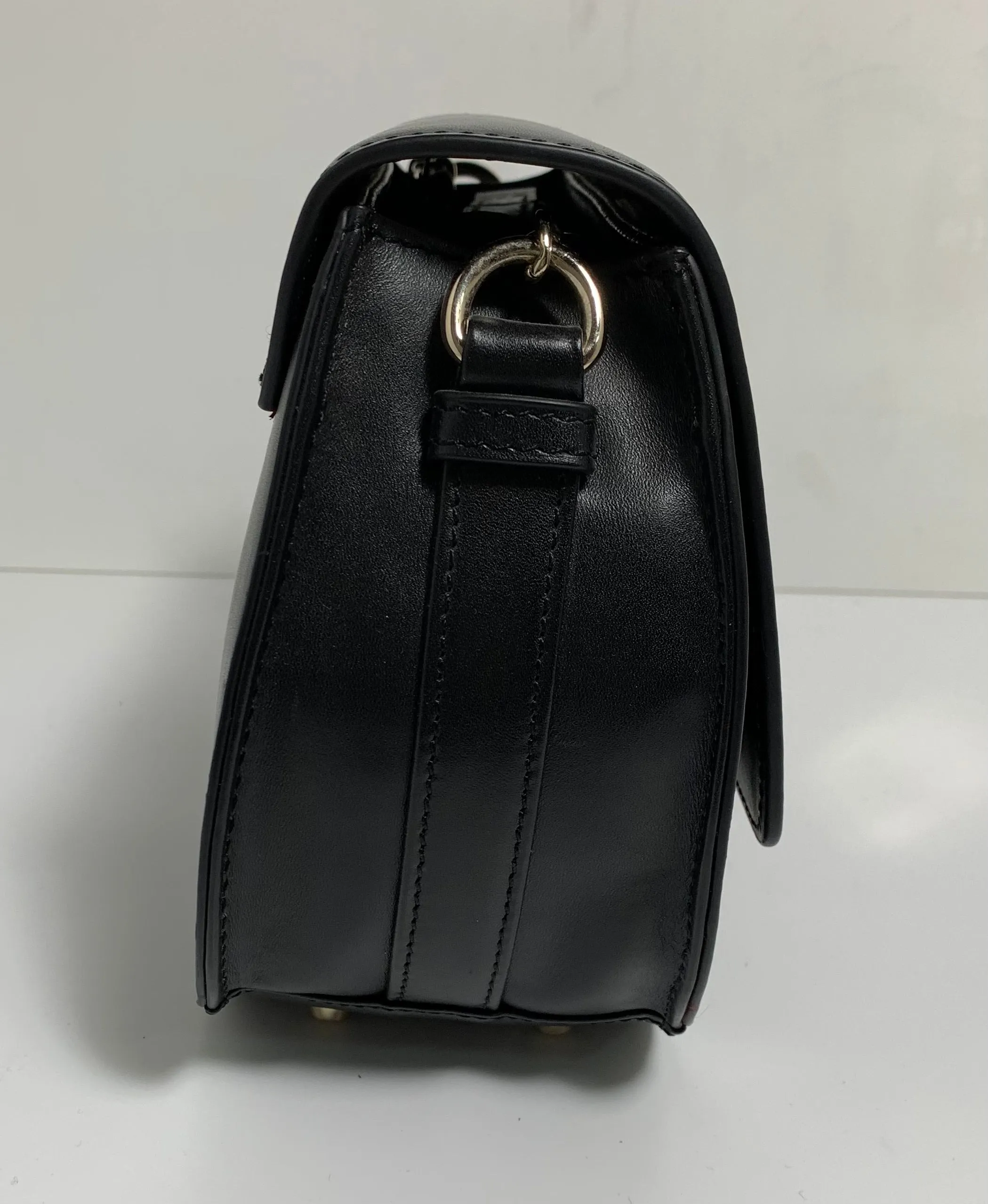 Black Leather Small Bag - FLP5079