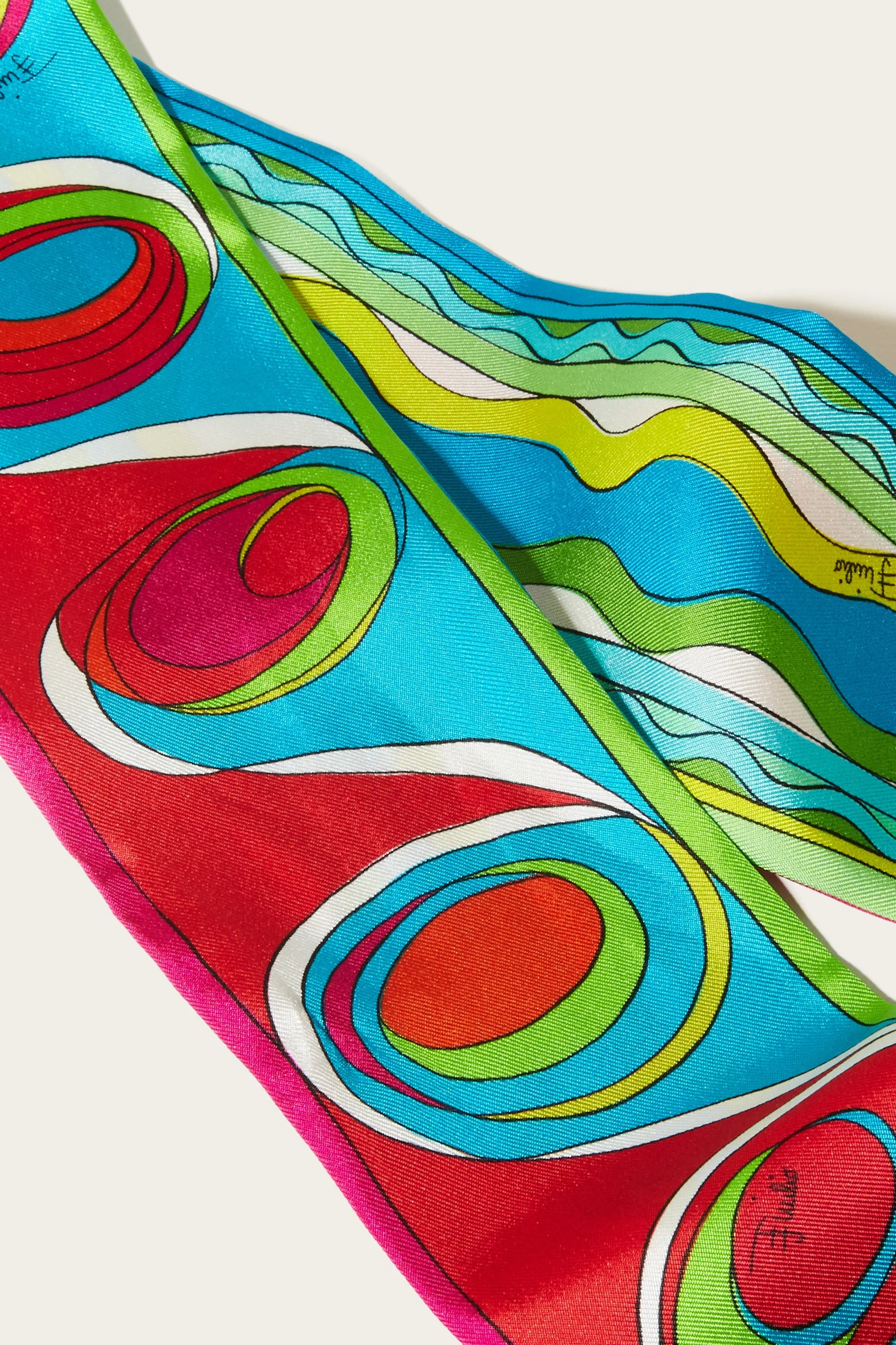 Silk scarf with Target print.