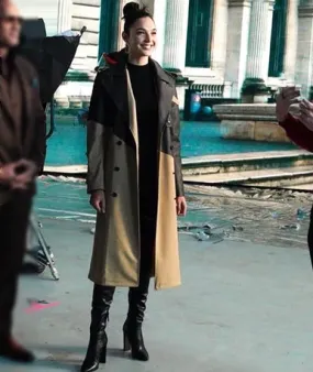 Gal Gadot Red Notice Trench Coat