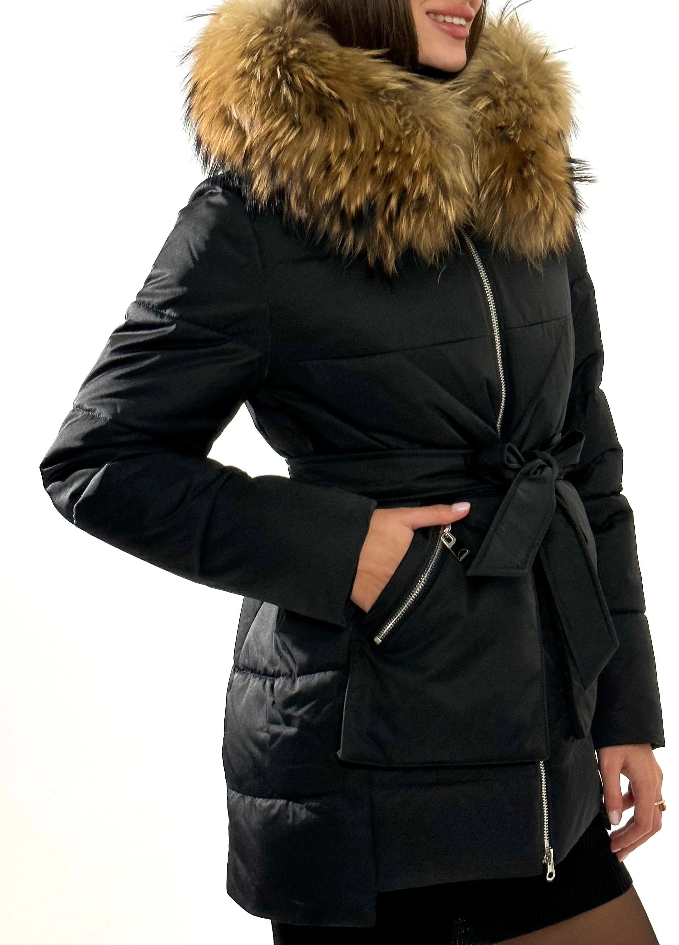 Genuine Fur Performance Fill Coat