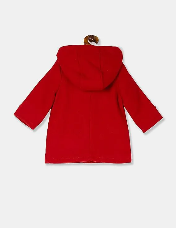 Girls' Stylish Red Hooded Duffle Coat by GAP