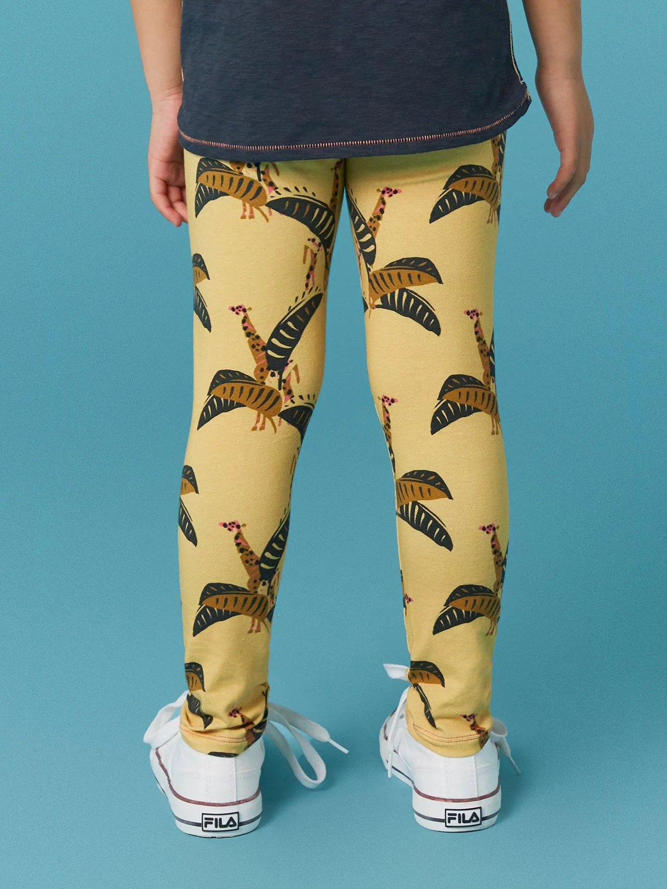 Girls Yellow Printed Leggings by White Stuff