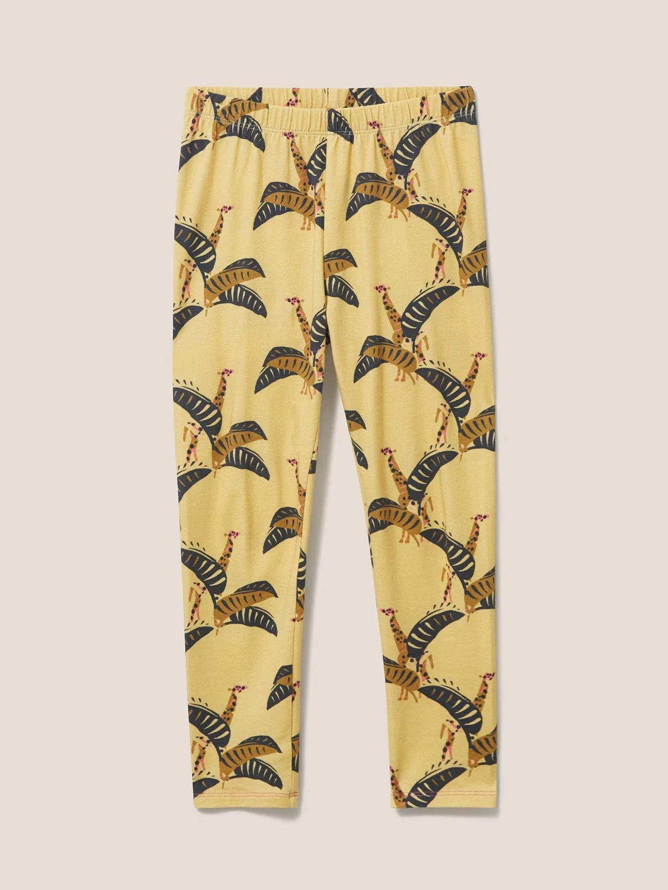 Girls Yellow Printed Leggings by White Stuff