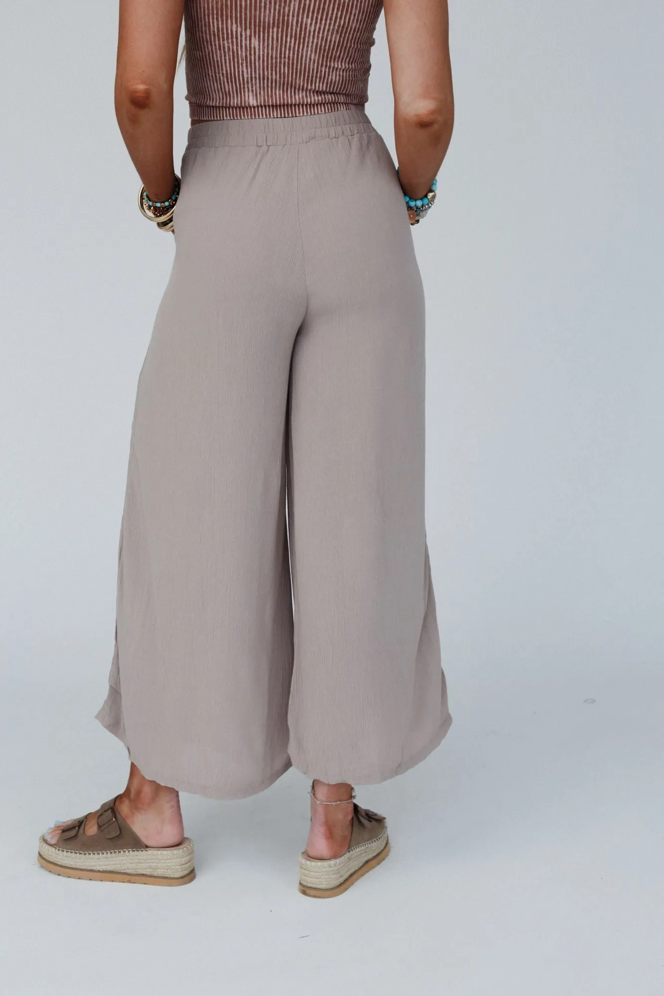 Ash Mocha Wide Leg Pants in Go With The Flow Style