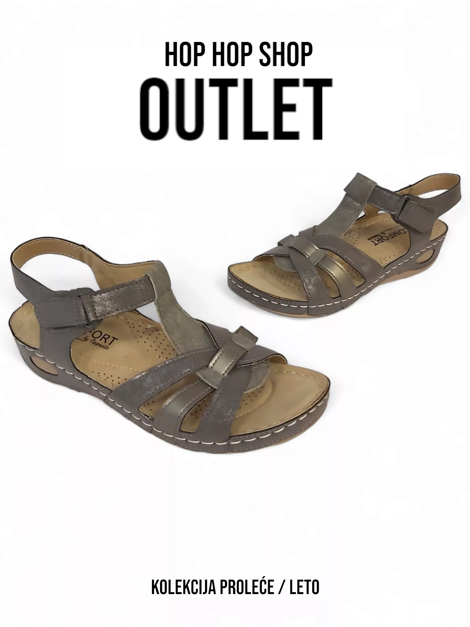 Grey Women's Sandals LS020333