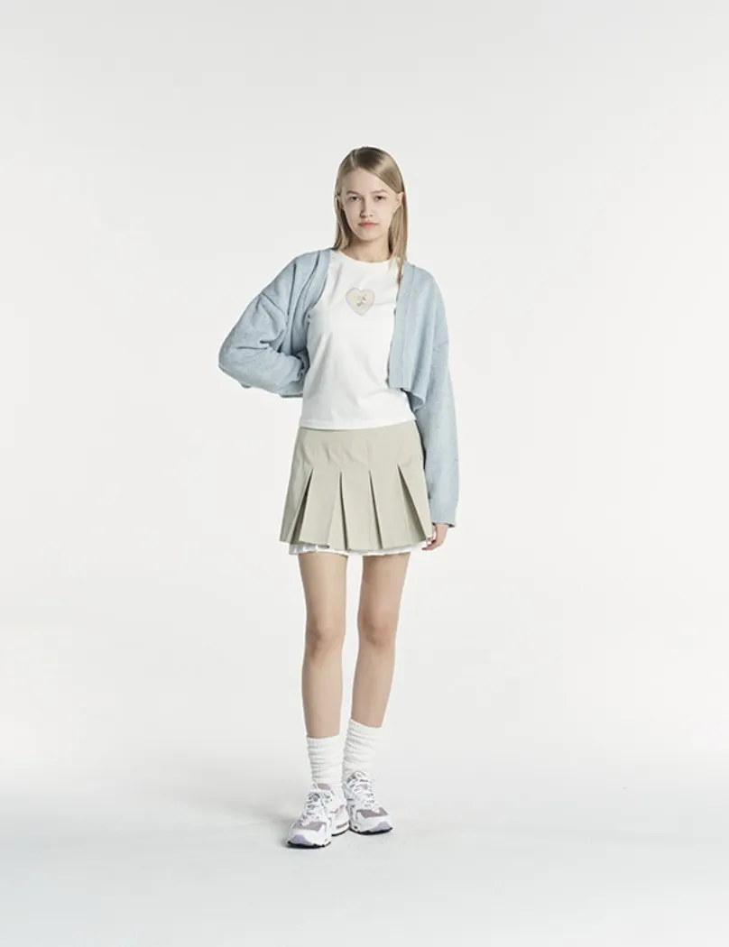 Grove  |Street Style Plain Cotton Short Sleeves Logo Cardigans