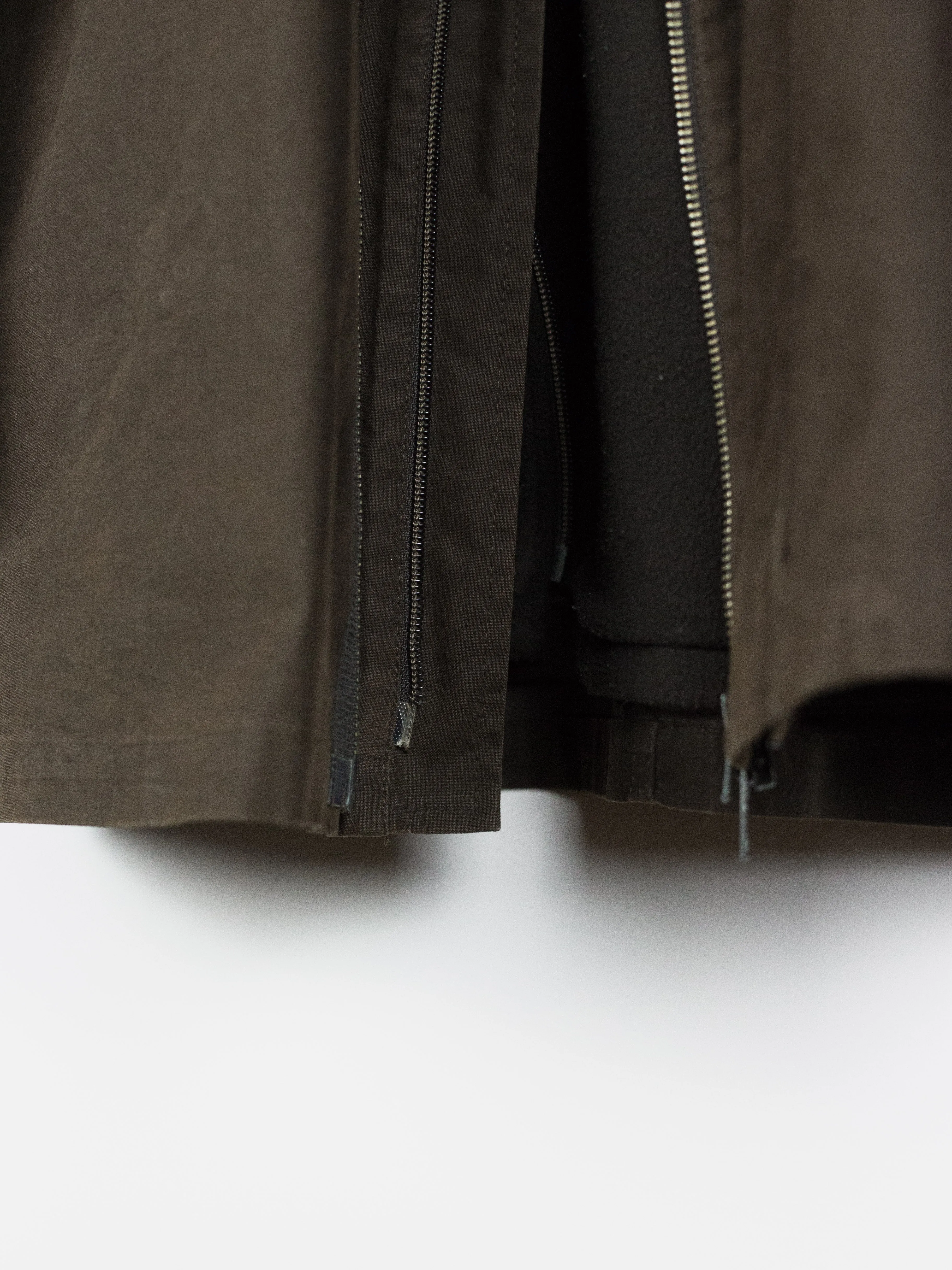 Helmut Lang Autum Winter 1998 Military Parka with Detachable Fleece Lining.