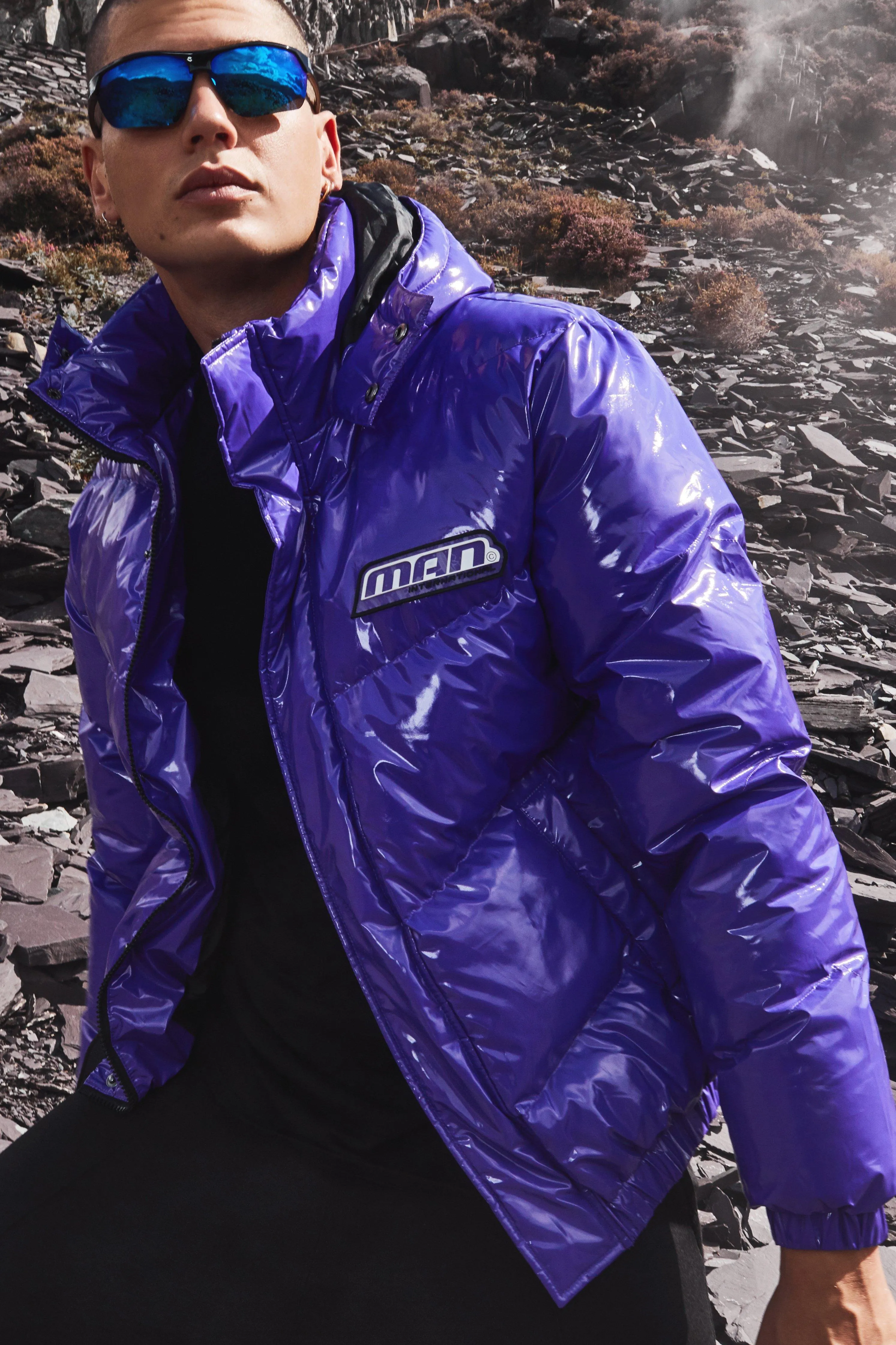 High Shine Puffer Coat