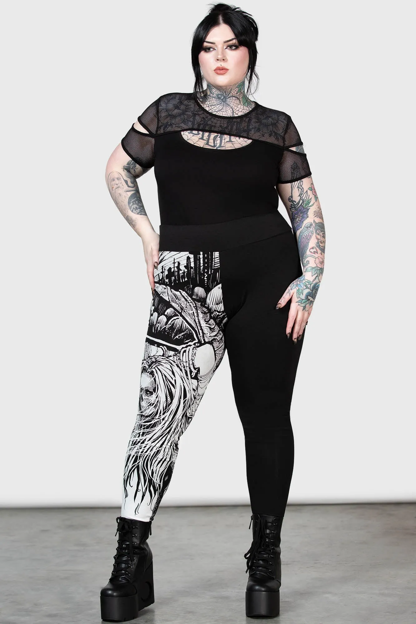 Horned Deity Leggings for Plus Size