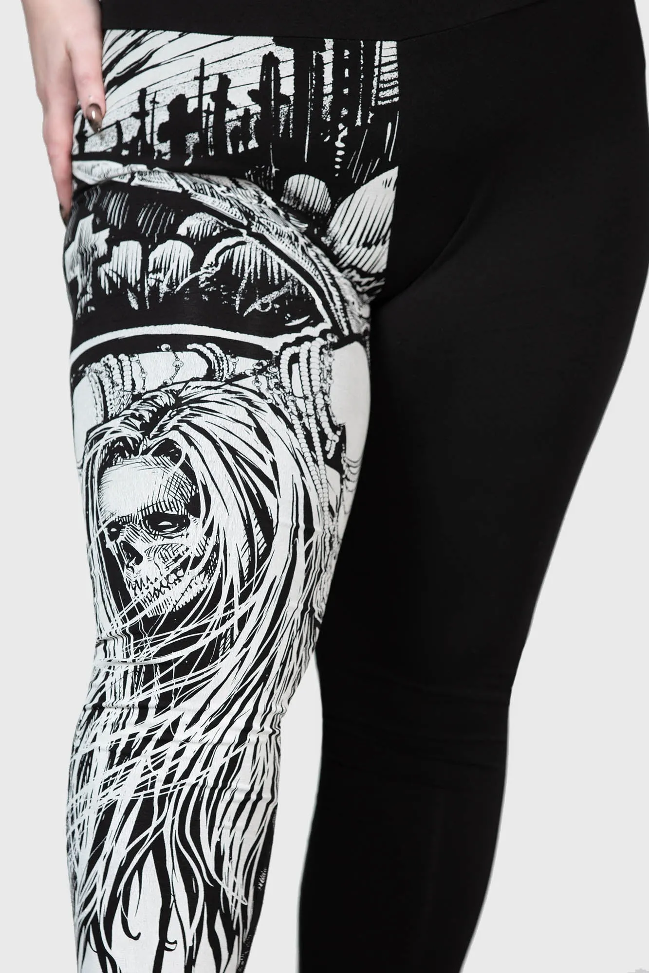 Horned Deity Leggings for Plus Size