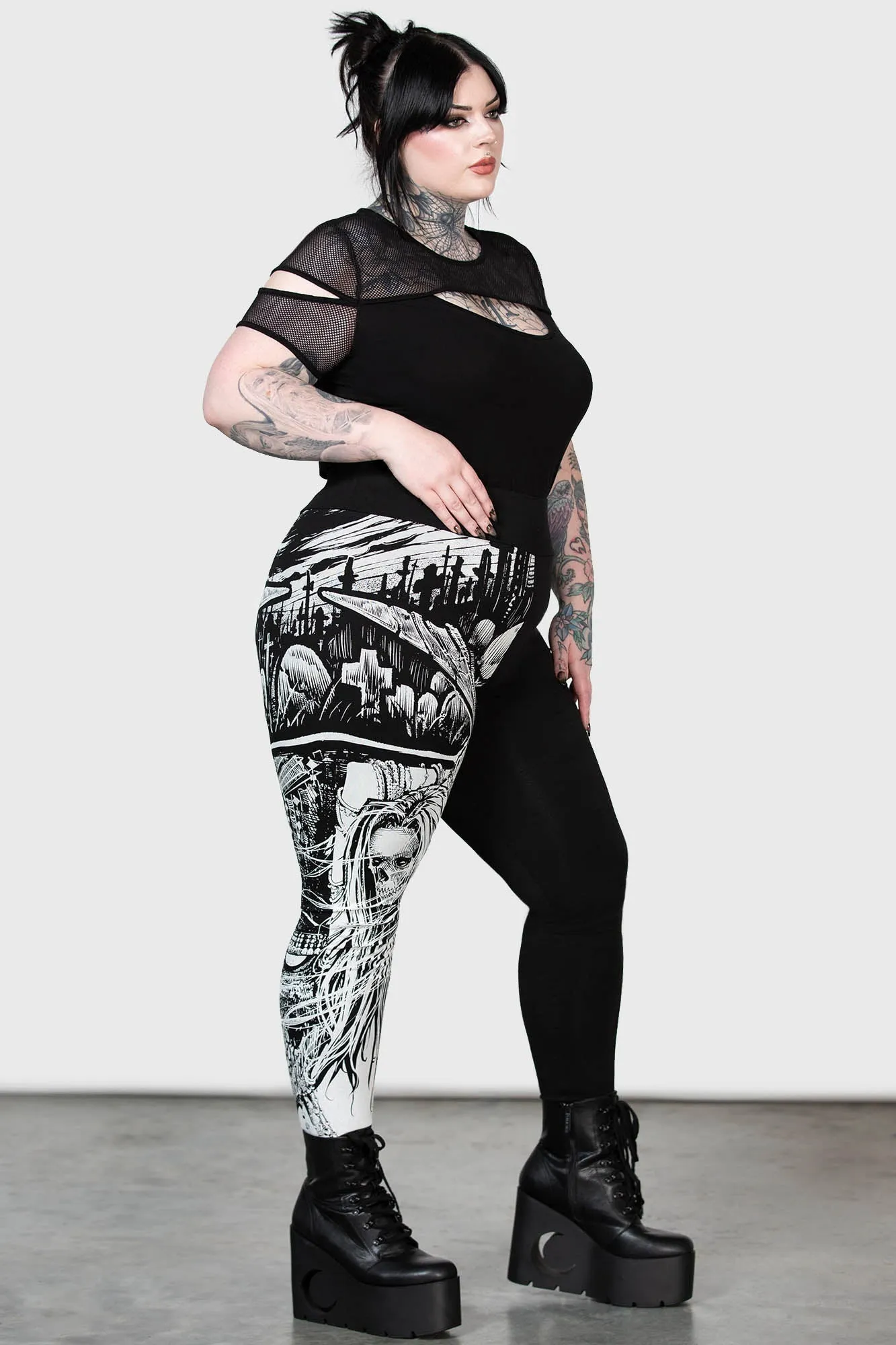 Horned Deity Leggings for Plus Size