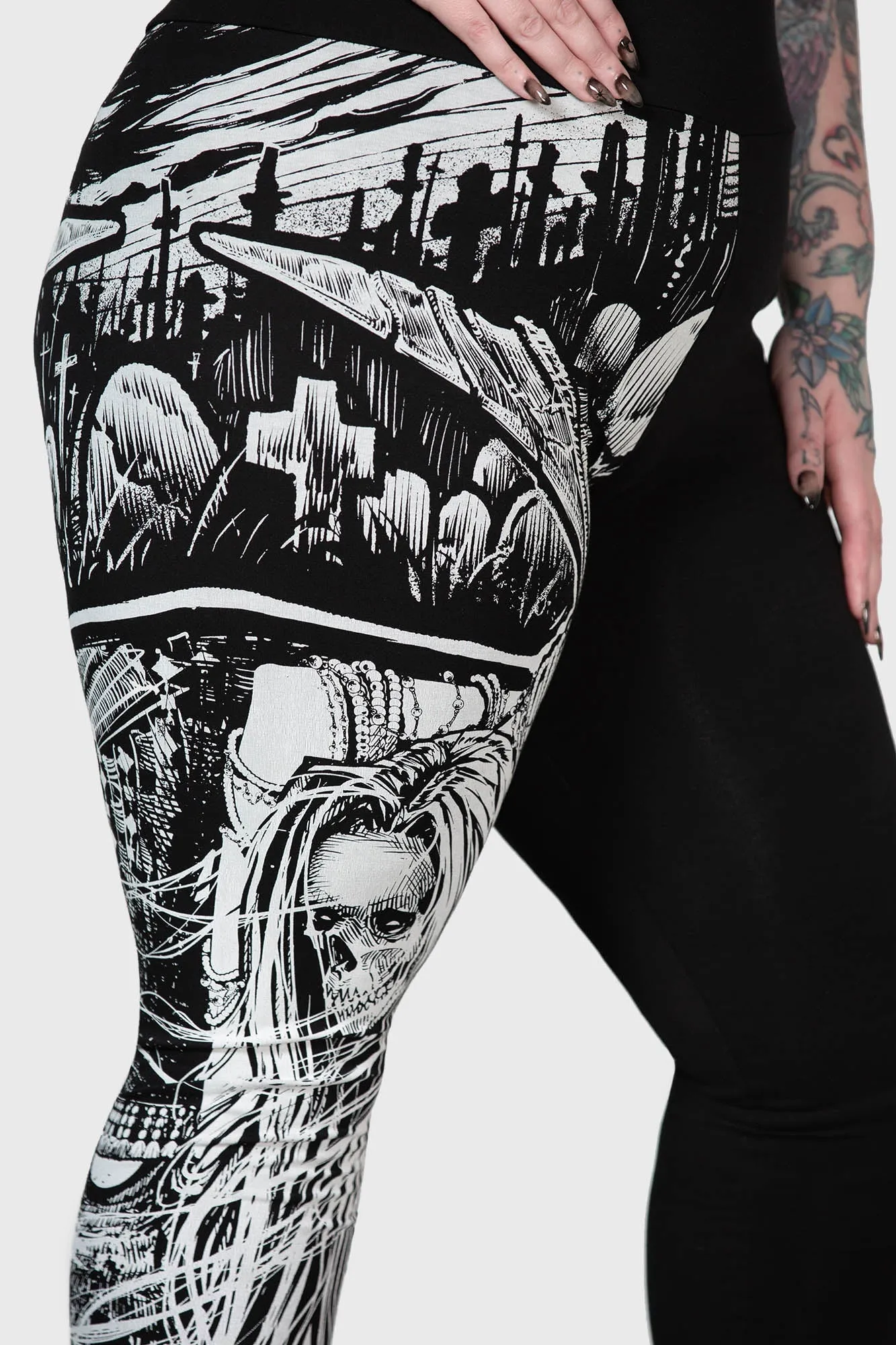 Horned Deity Leggings for Plus Size