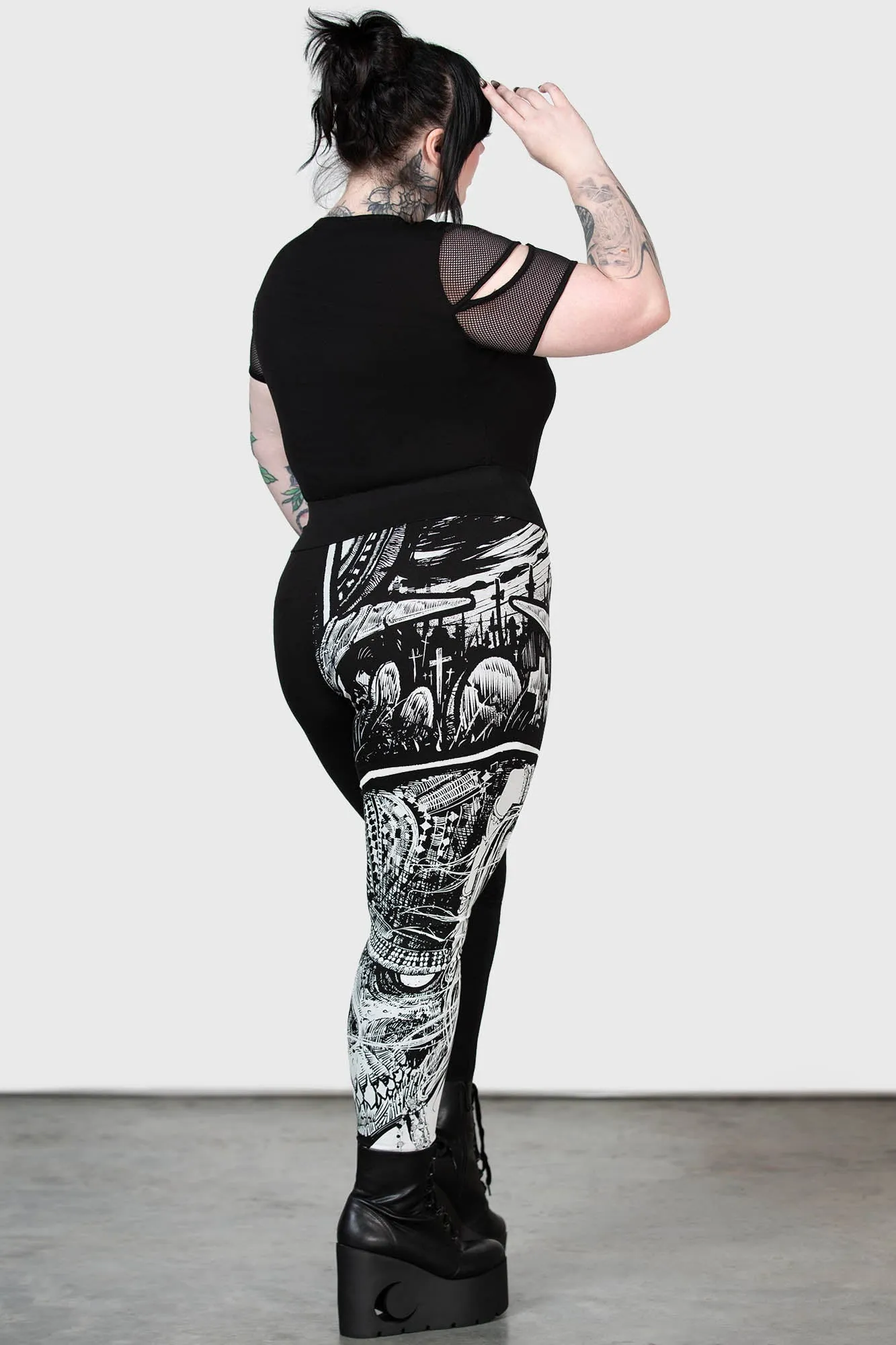 Horned Deity Leggings for Plus Size