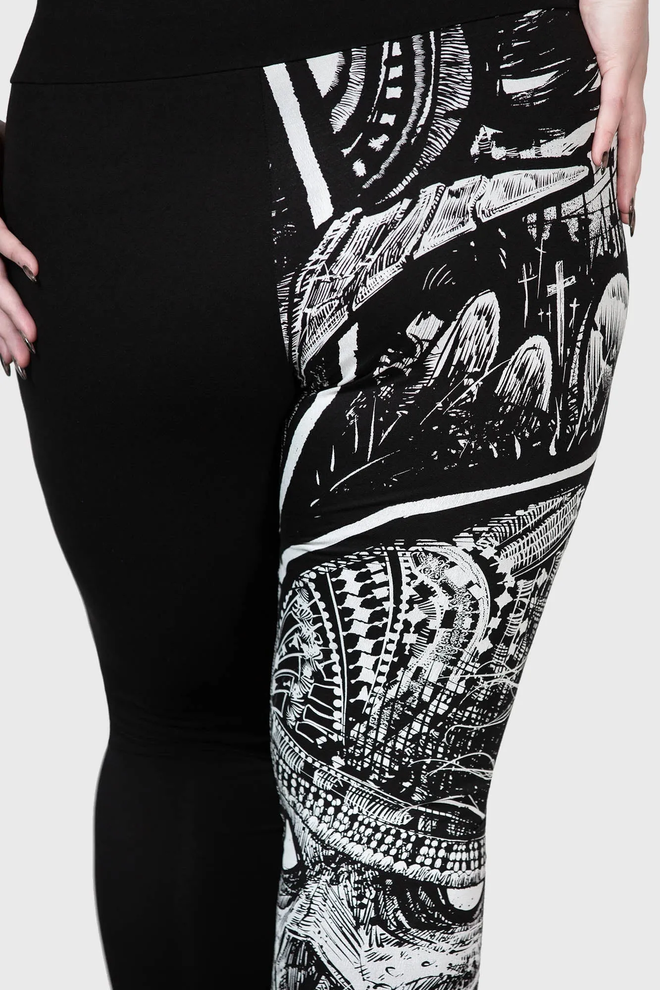 Horned Deity Leggings for Plus Size