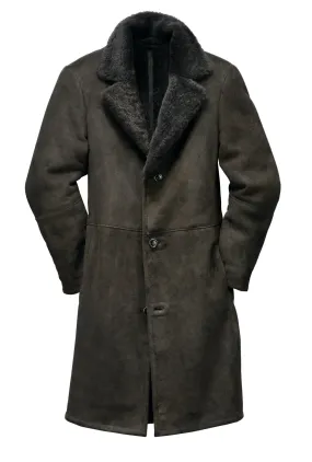 Iceland lamb coat for men in Anthracite color from Manufactum.