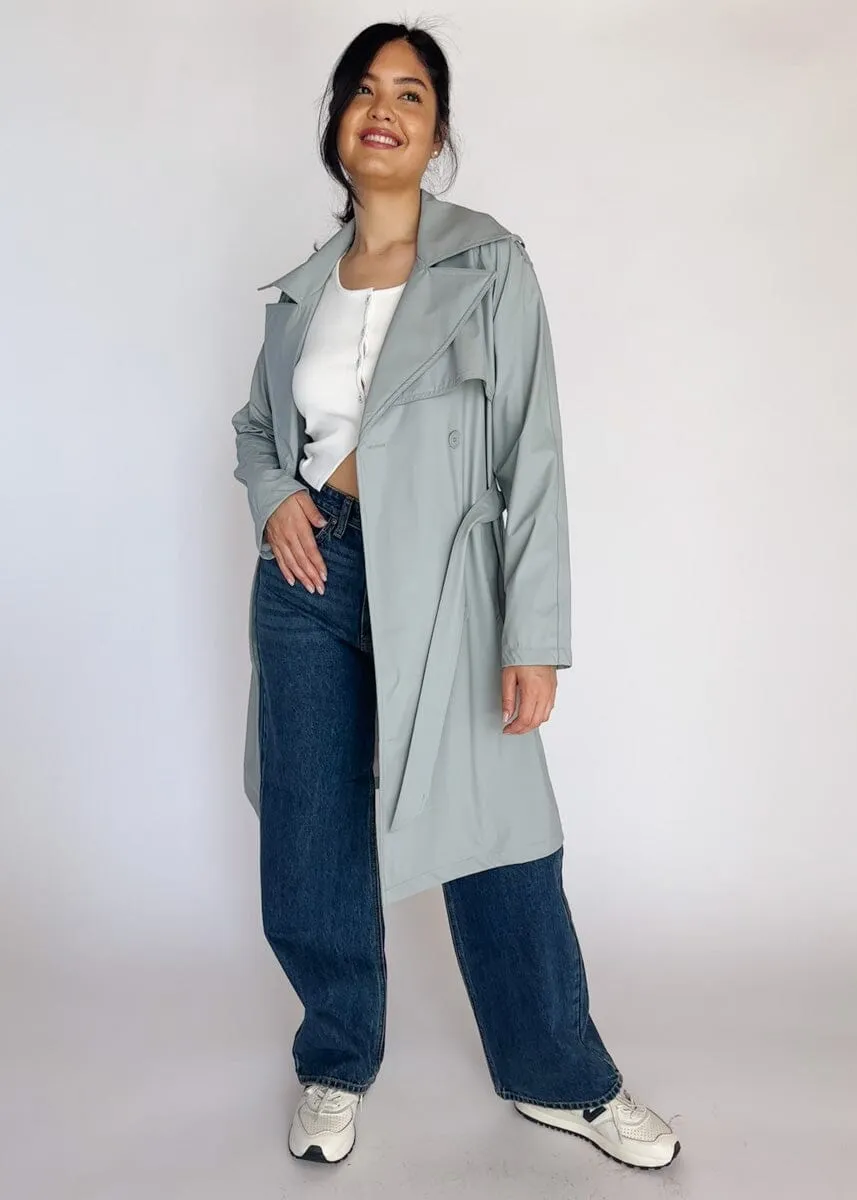 Slate Grey Ilia Trench Coat