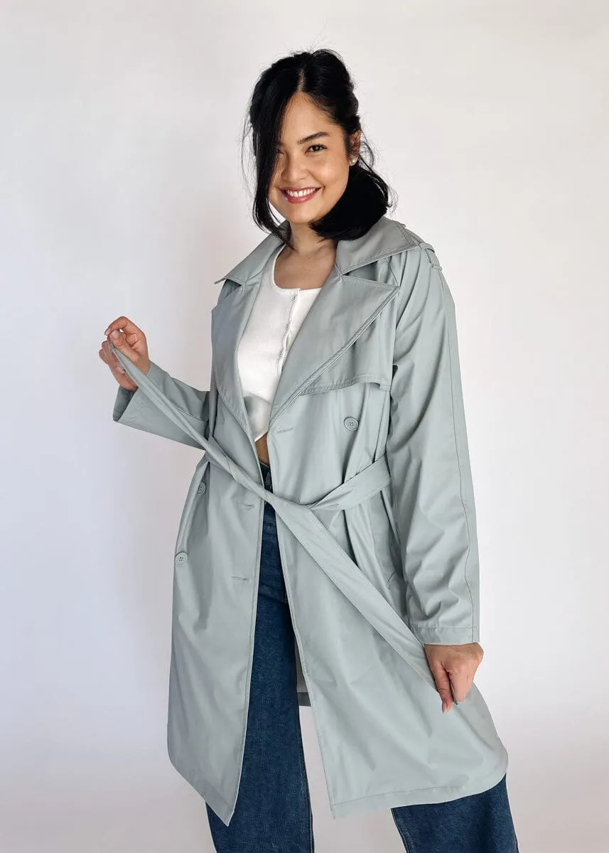 Slate Grey Ilia Trench Coat