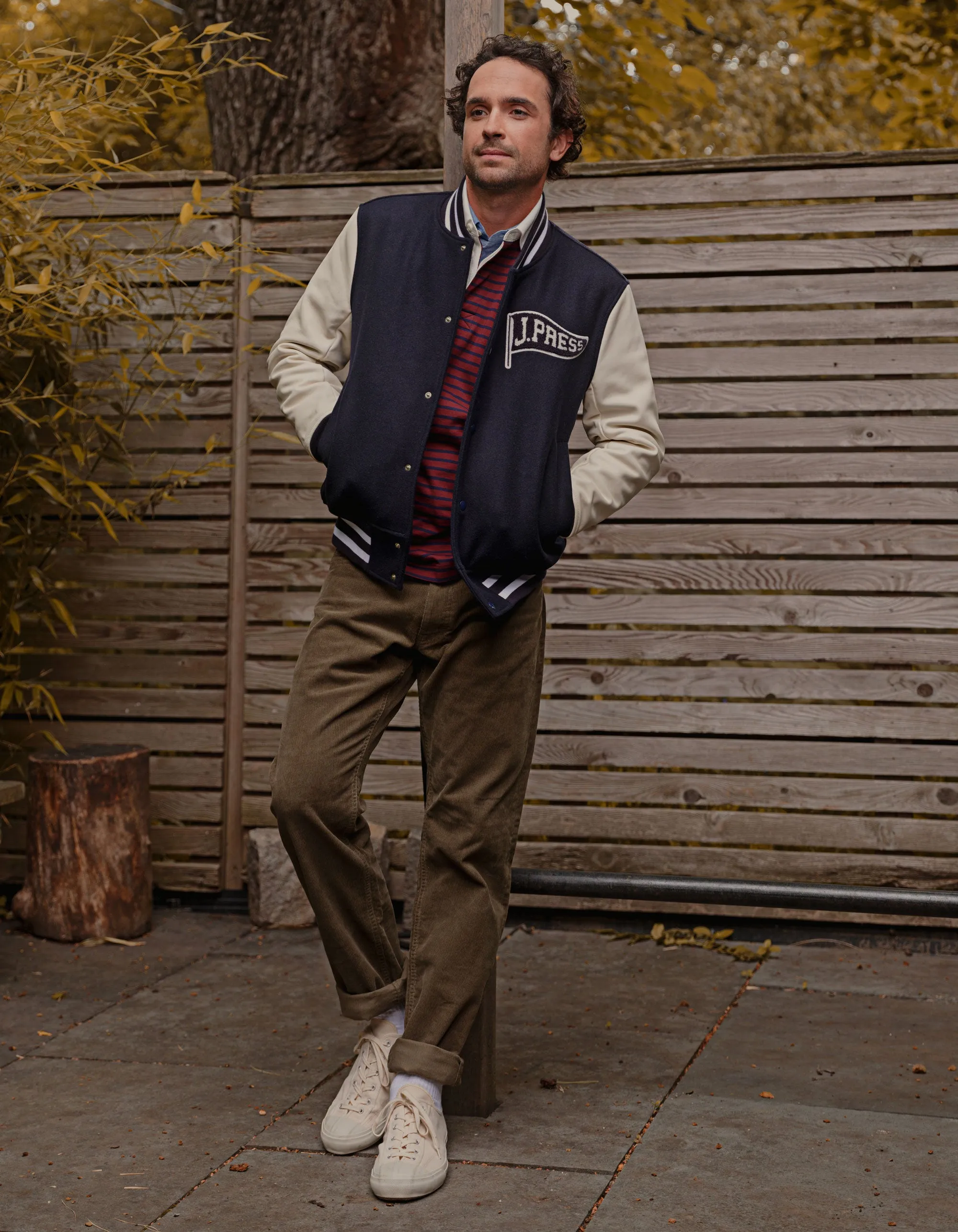 J. Press Navy Varsity Jacket